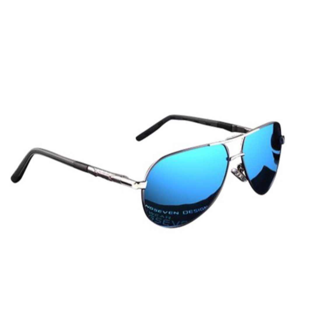 KingSeven Bluestar - Zonnebril Heren - Pilotenbril met UV400 en polarisatie filter - Z68