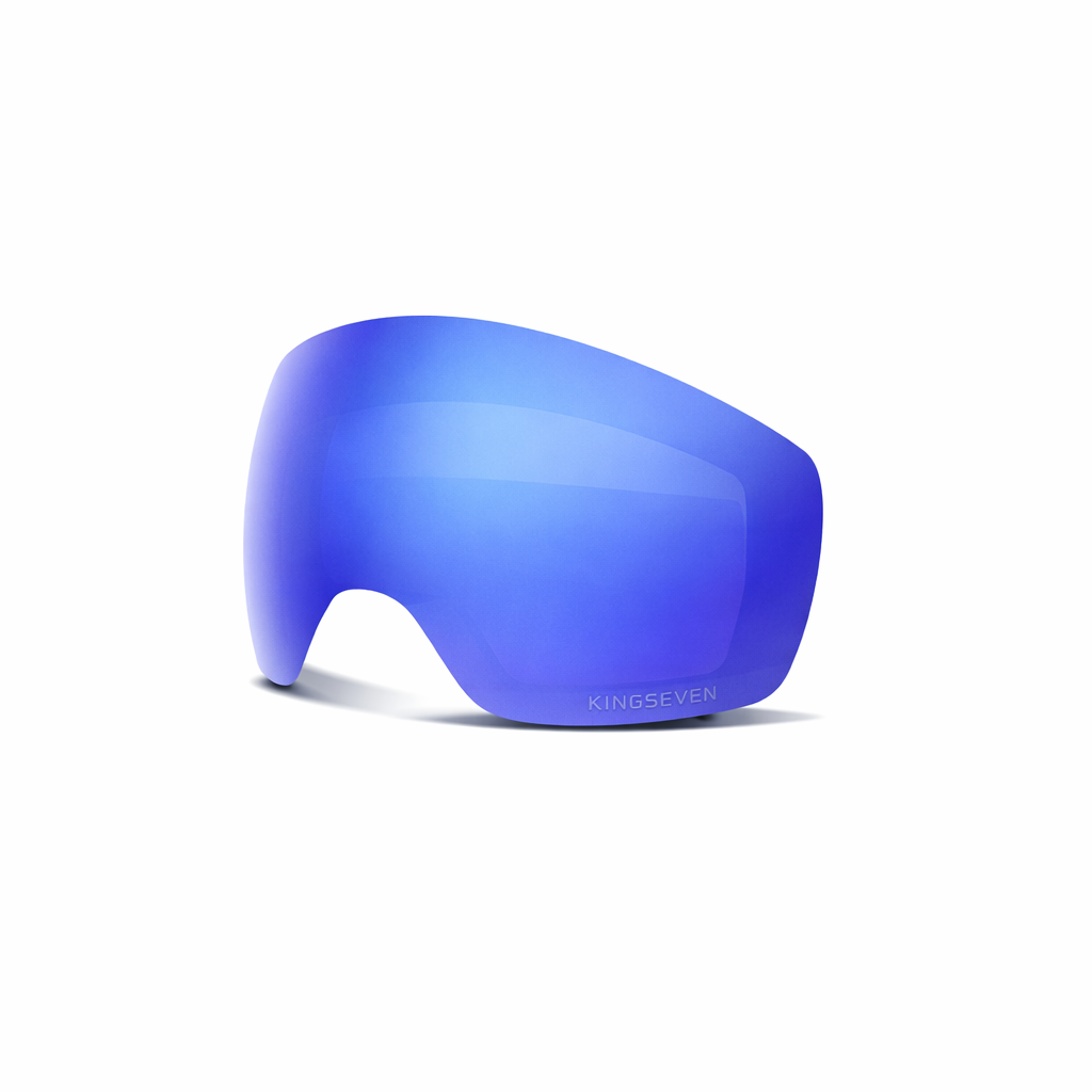 Blauwe Skibril Lens – Spiegelend – UV400 – Geschikt voor Kingseven Skibrillen