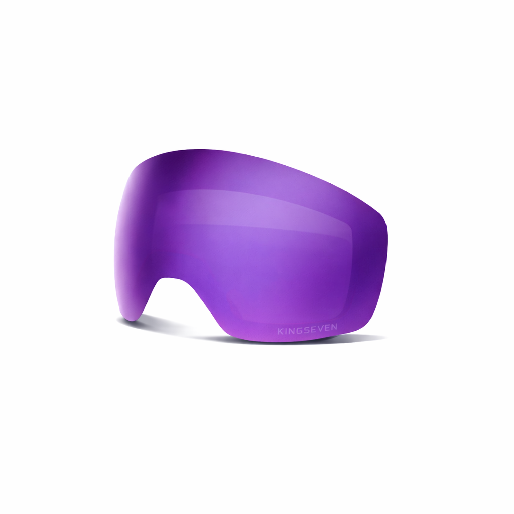 Paarse Skibril Lens – Spiegelend – UV400 – Geschikt voor Kingseven Skibrillen