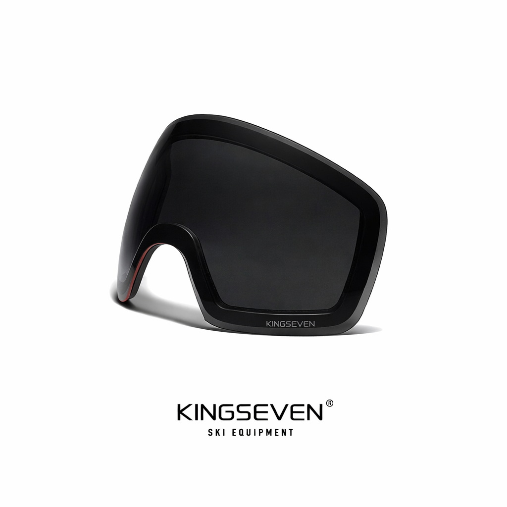 Zwarte Skibril Lens – Spiegelend – UV400 – Geschikt voor Kingseven Skibrillen