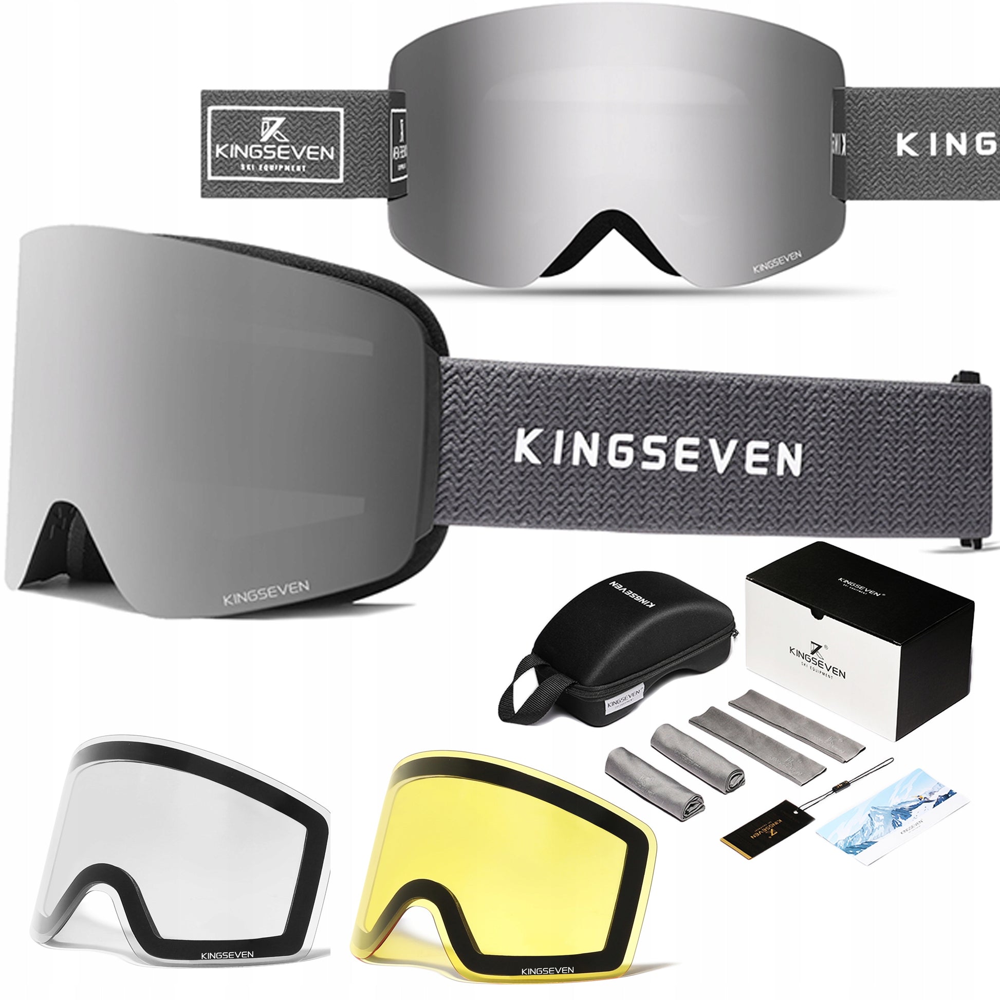 Skibril, Anti-fog, UV400, Wintersport, Heren/Dames