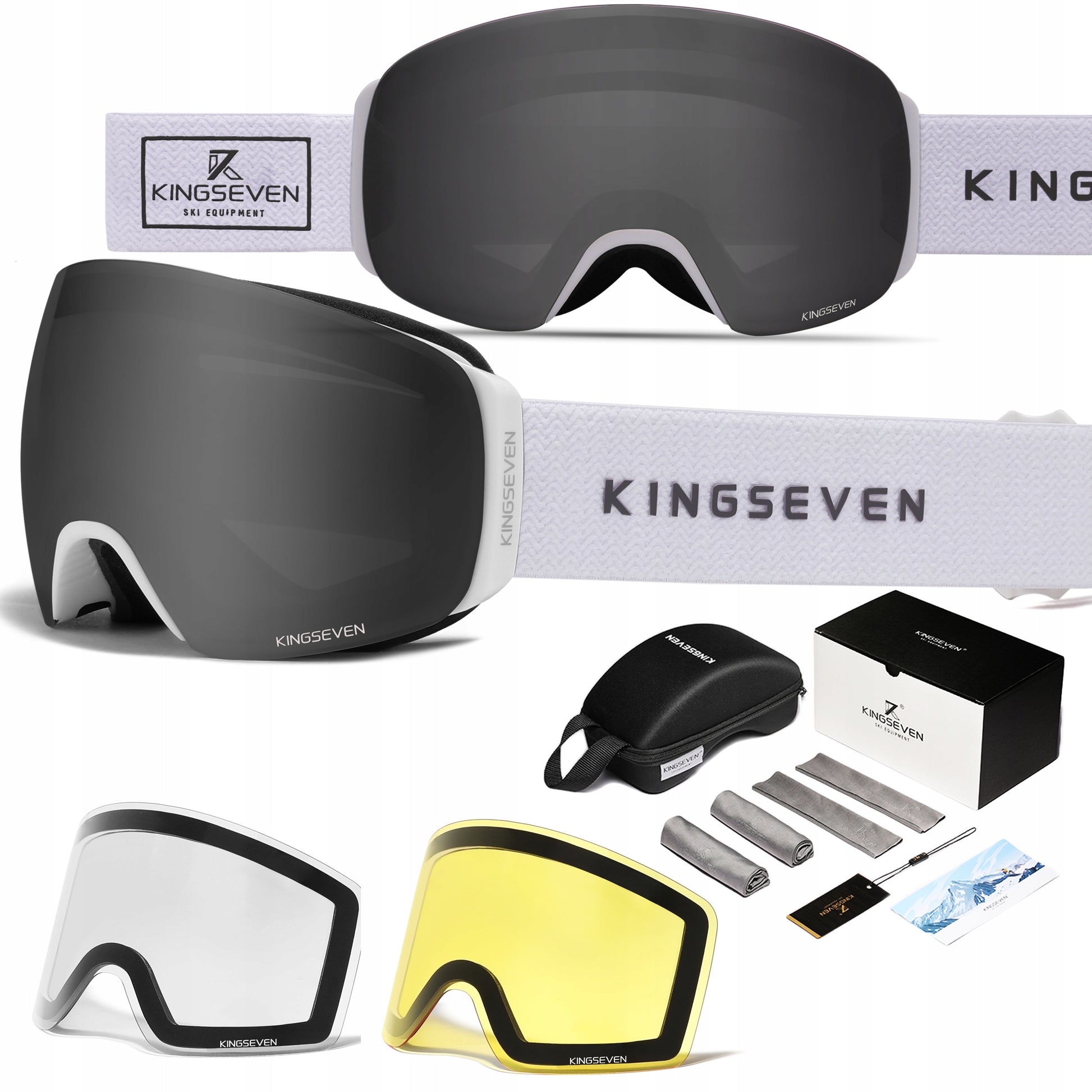 Skibril, Anti-fog, UV400, Wintersport, Heren/Dames
