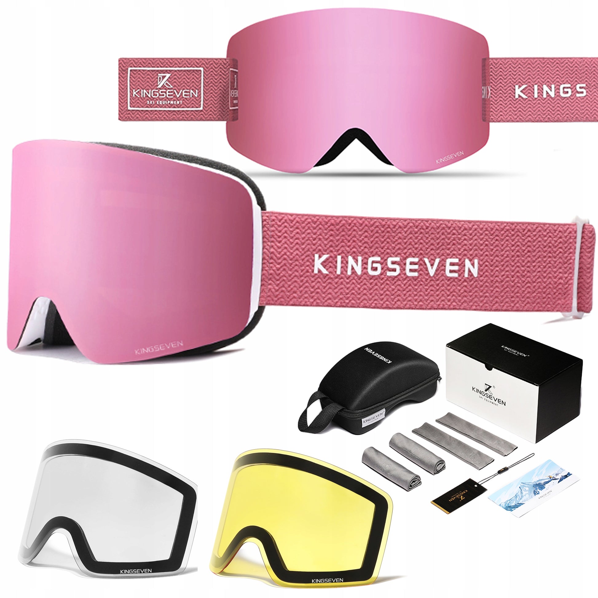 Skibril, Anti-fog, UV400, Wintersport, Heren/Dames
