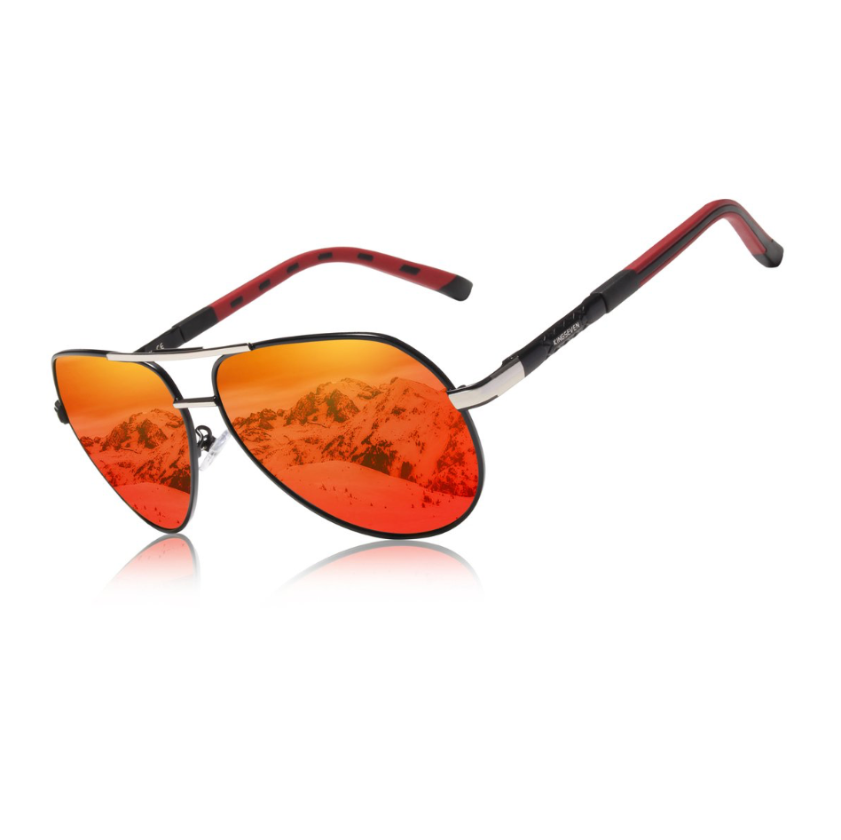 KingSeven Redstar - Pilotenbril met UV400 en polarisatie filter - Z68