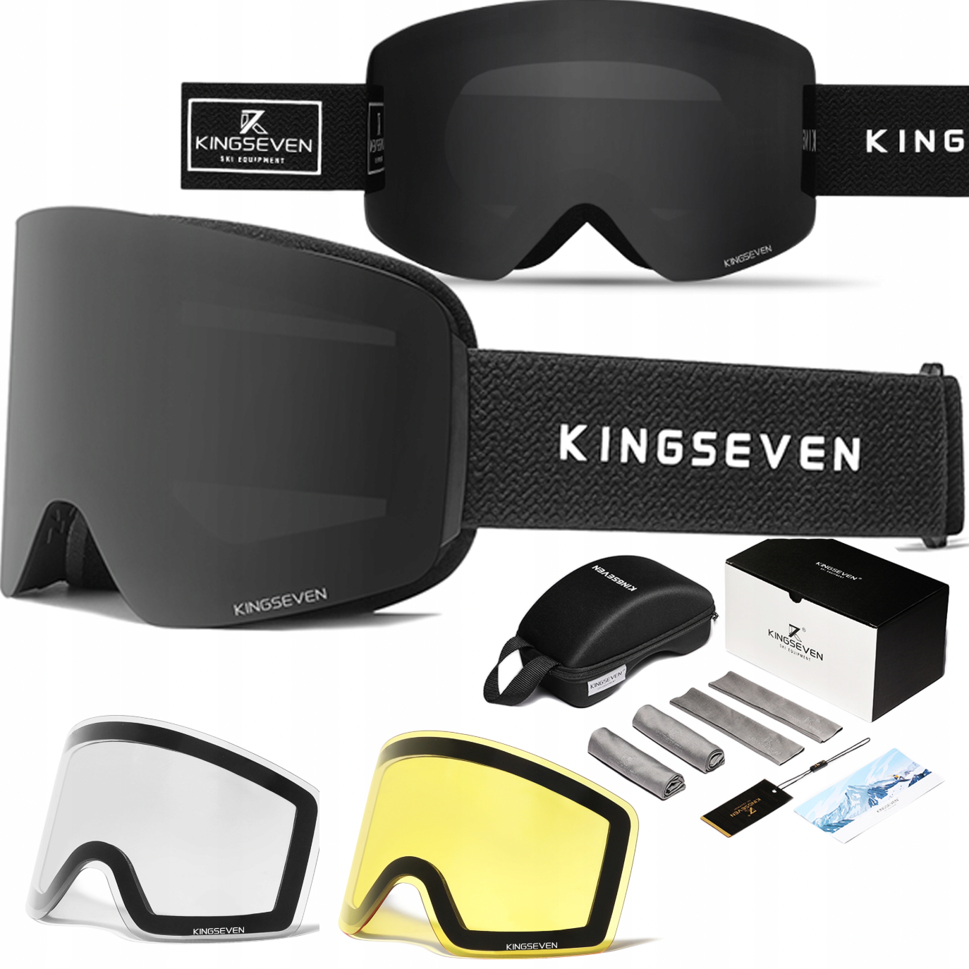 Skibril, Anti-fog, UV400, Wintersport, Heren/Dames
