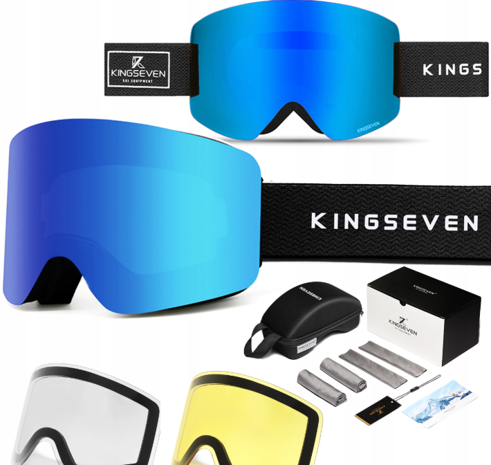 Skibril, Anti-fog, UV400, Wintersport, Heren/Dames