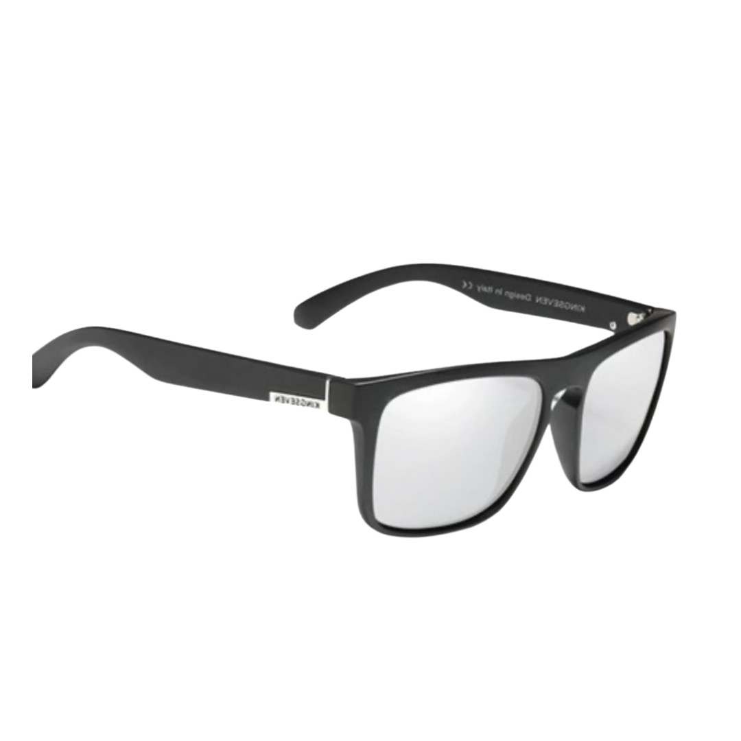 Kingseven Wayfarer Zonnebril - UV400 - Gepolariseerd - Zwart - Greystar - Z751