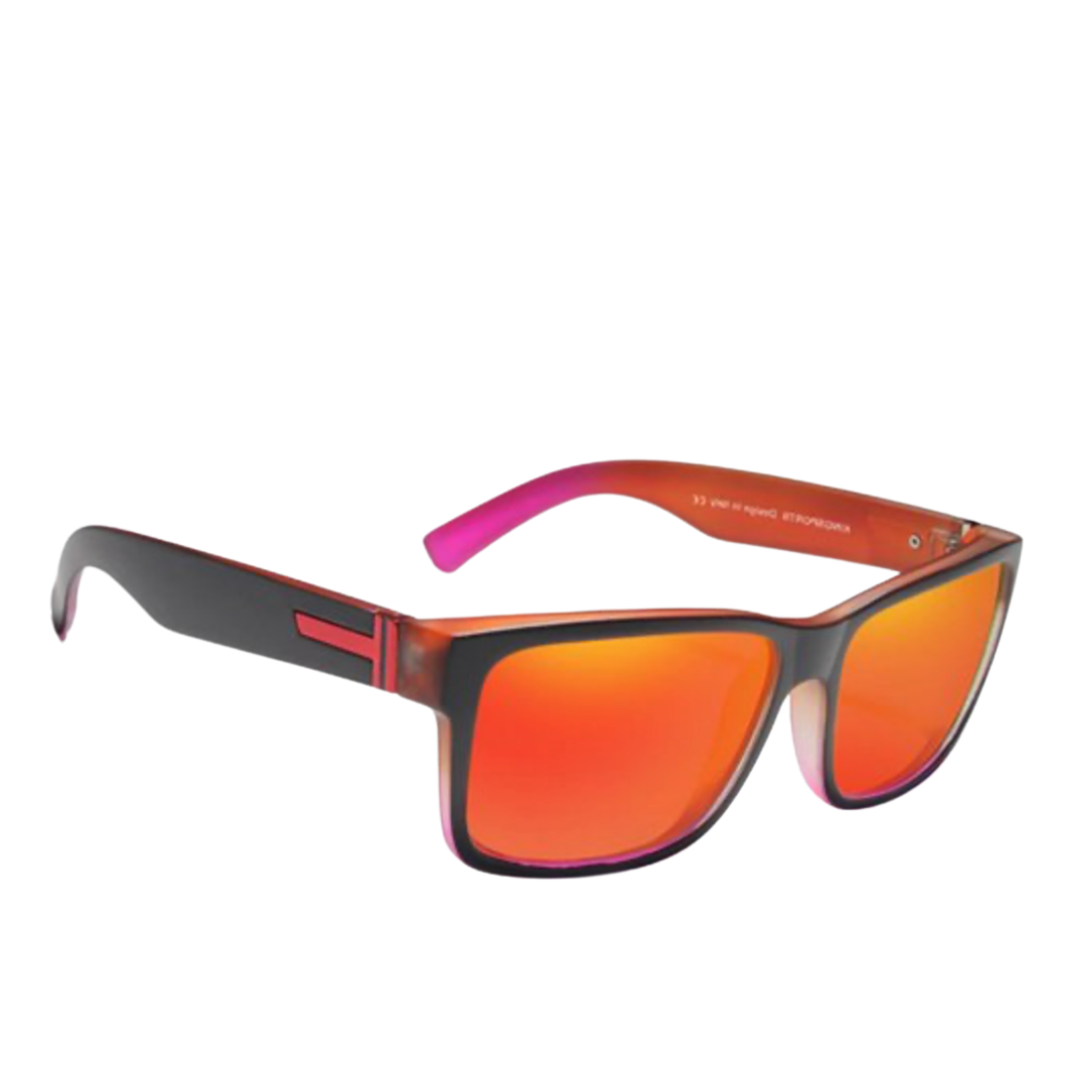 Kingseven Wayfarer Zonnebril - UV400 - Gepolariseerd - Zwart - Limited Redstar - Z1901
