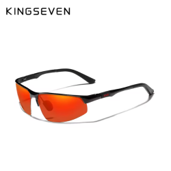 KINGSEVEN Zonnebril 9121 - Rood - Heren - Vrouwen - Gepolariseerd - UV400 - Sportief
