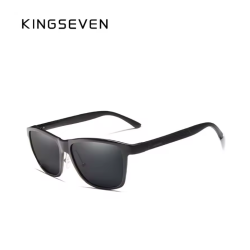 KINGSEVEN Zonnebril 7189 - Zwart - Heren - Vrouwen - Gepolariseerd - UV400 - Vintage