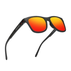 KINGSEVEN Zonnebril 745 - Zwart-Rood - Heren - Vrouwen - Gepolariseerd - UV400 - Sportief