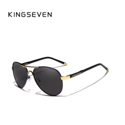 KINGSEVEN Zonnebril 7503 - Goudkleurig-Grijs - Heren - Vrouwen - Gepolariseerd - UV400 - Sportief