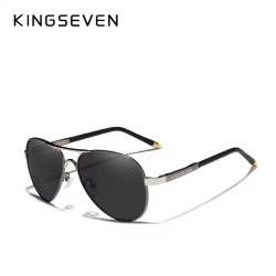 KINGSEVEN Zonnebril 7503 - Donkergrijs - Heren - Vrouwen - Gepolariseerd - UV400 - Sportief