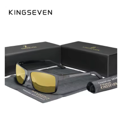 KINGSEVEN Zonnebril 7021 - Night Vision - Heren - Vrouwen - Gepolariseerd - UV400 - Rechthoek